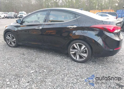 2016 Hyundai Elantra Limited from USA, damaged, VIN KMHDH4AE1GU598027